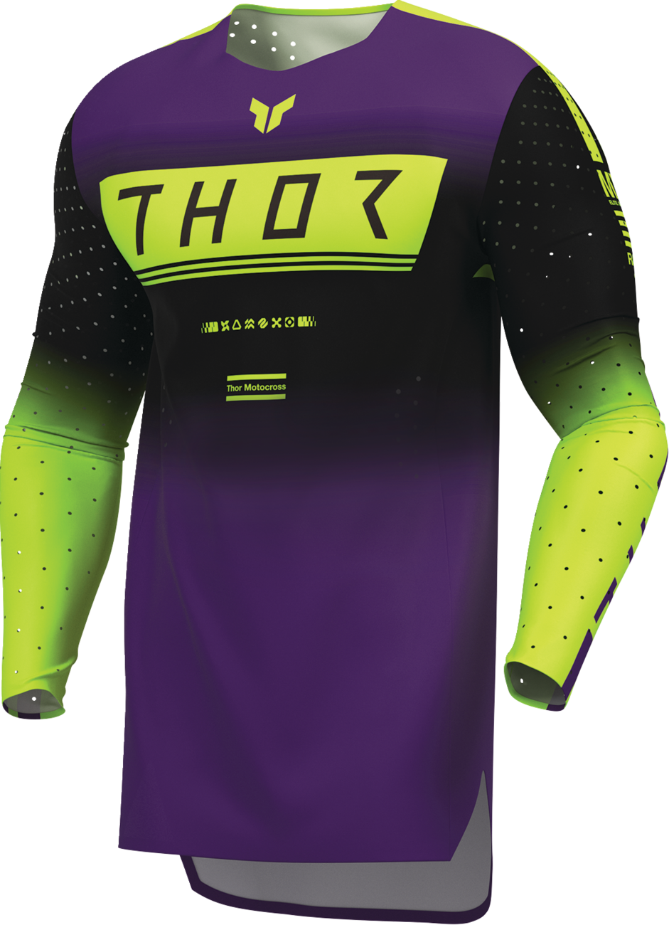 THOR Sportmode Geo Jersey - Black/Purple, Small - Part Number 2910-8742