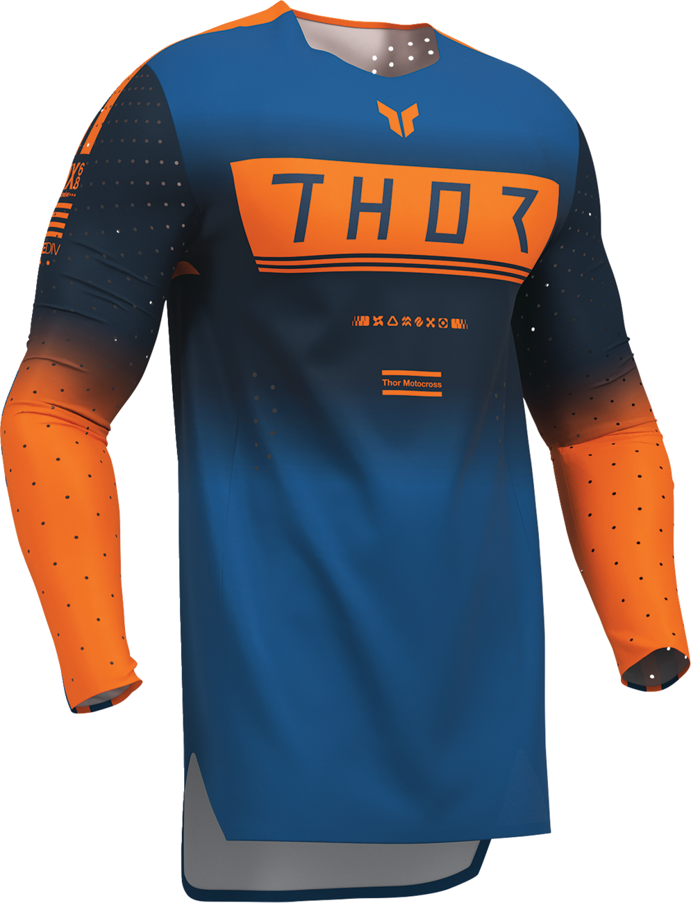 THOR Sportmode Geo Jersey - Midnight/Blue, Large – Part Number 2910-8754