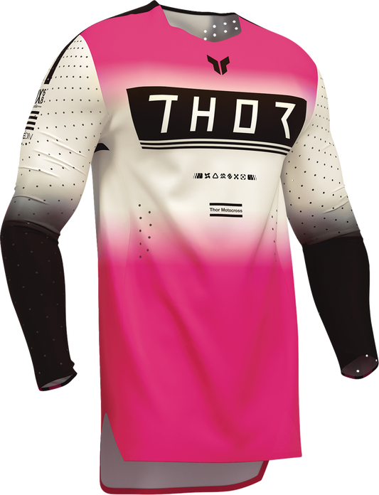 THOR Sportmode Geo Jersey XL by THOR – Vintage White and Pink, Part Number 2910-8760