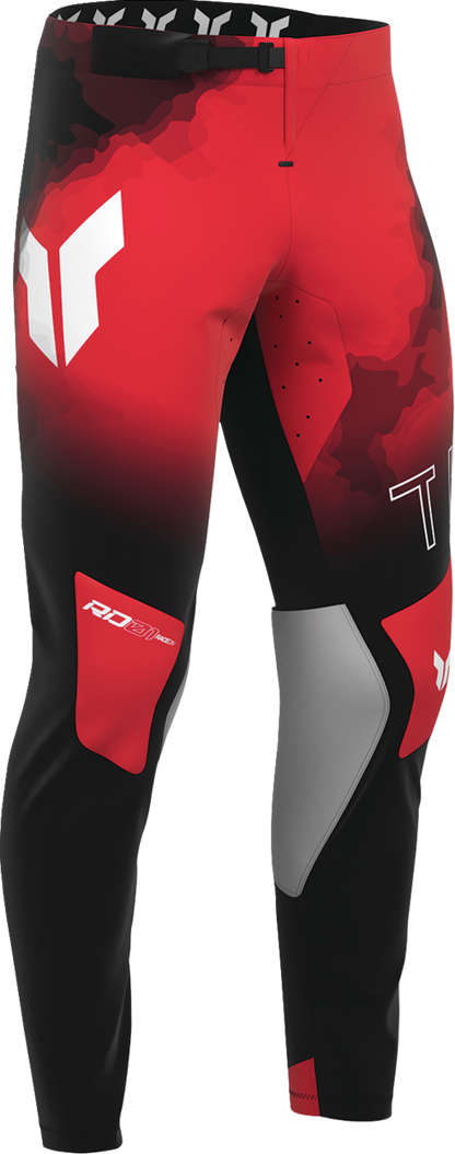 THOR Sportmode Carbon Pants - Black/Red US 30 - Part Number 2901-12771