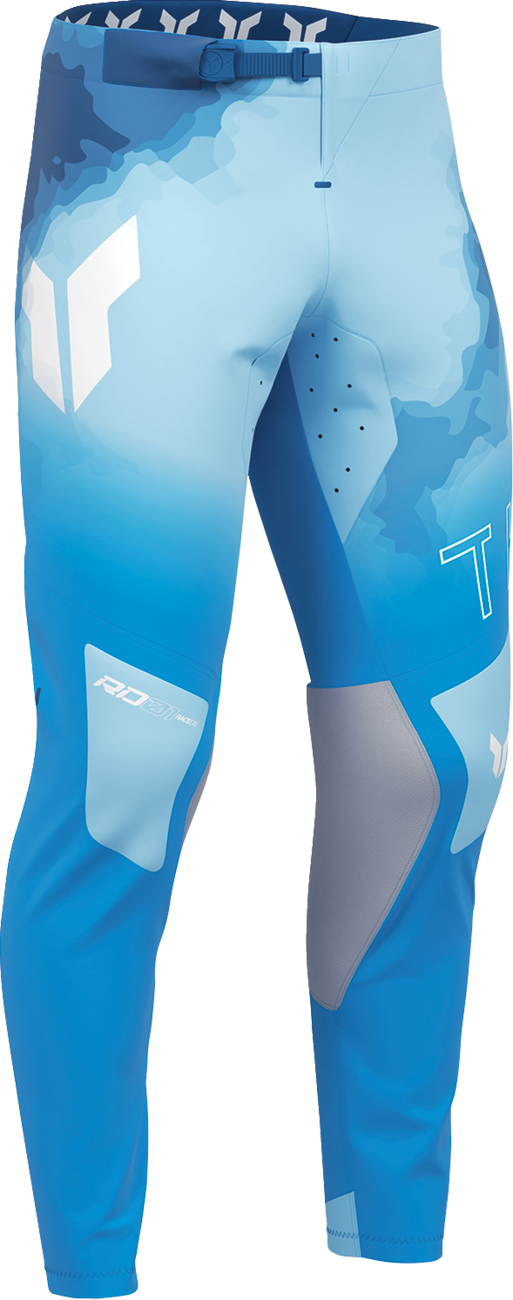 THOR Sportmode Carbon Pants - Electric Blue and Powder Blue US 38 Part #2901-12786