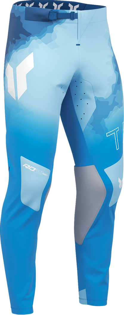 THOR Sportmode Carbon Pants - Electric Blue and Powder Blue US 38 Part #2901-12786