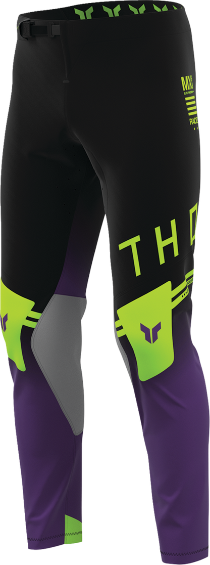 THOR Sportmode Geo Pants – Black/Purple, US 32, Part 2901-12800