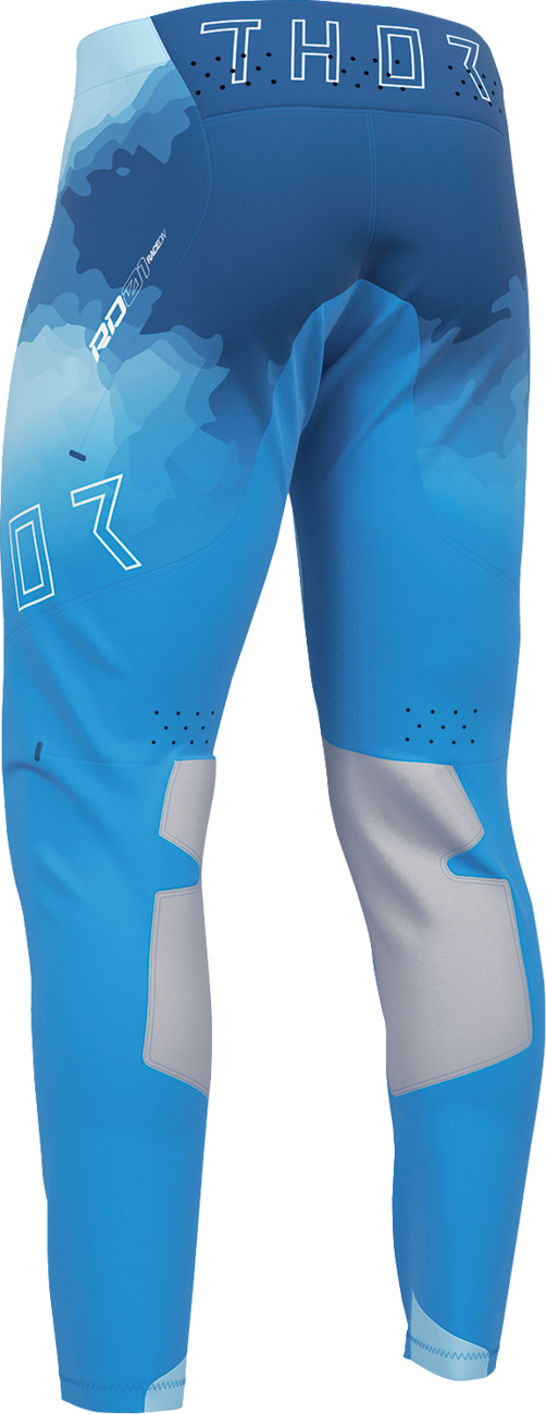 THOR Sportmode Carbon Pants - Electric Blue and Powder Blue US 38 Part #2901-12786