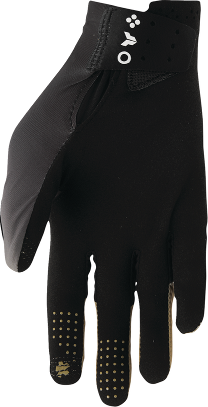 THOR Sportmode Iconic Gloves Black/Copper Small – Comfortable, Flexible Motorcycle Gloves with Touch Screen Compatibility