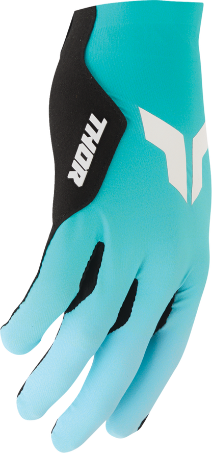 THOR Sportmode Iconic Gloves - Aqua/Powder Blue, Large (Part No. 3330-9115)