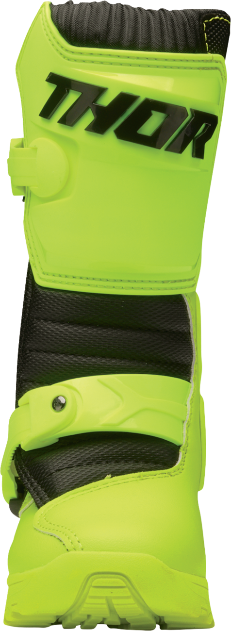 THOR Blitz XR Mini Boots - Acid, US 10 | Durable, Adjustable Motorcycle Boots with Steel Shank