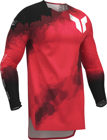 THOR Sportmode Carbon Jersey Medium by THOR - Black and Red, Part No. 2910-8728