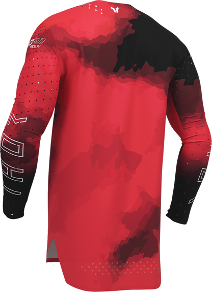 THOR Sportmode Carbon Jersey Medium by THOR - Black and Red, Part No. 2910-8728