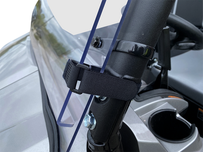 MOOSE OFFROAD Full Folding Windshield - Deluxe for Mule V000345-12200M