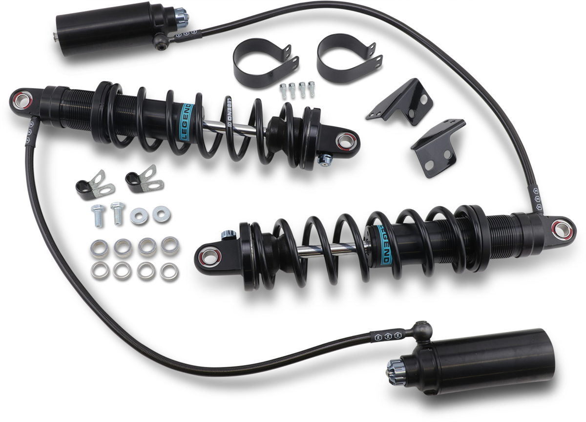 Legend Suspension Revo ARC Remote Reservoir Shocks - 14 Inch Heavy Duty Black 1310-1881