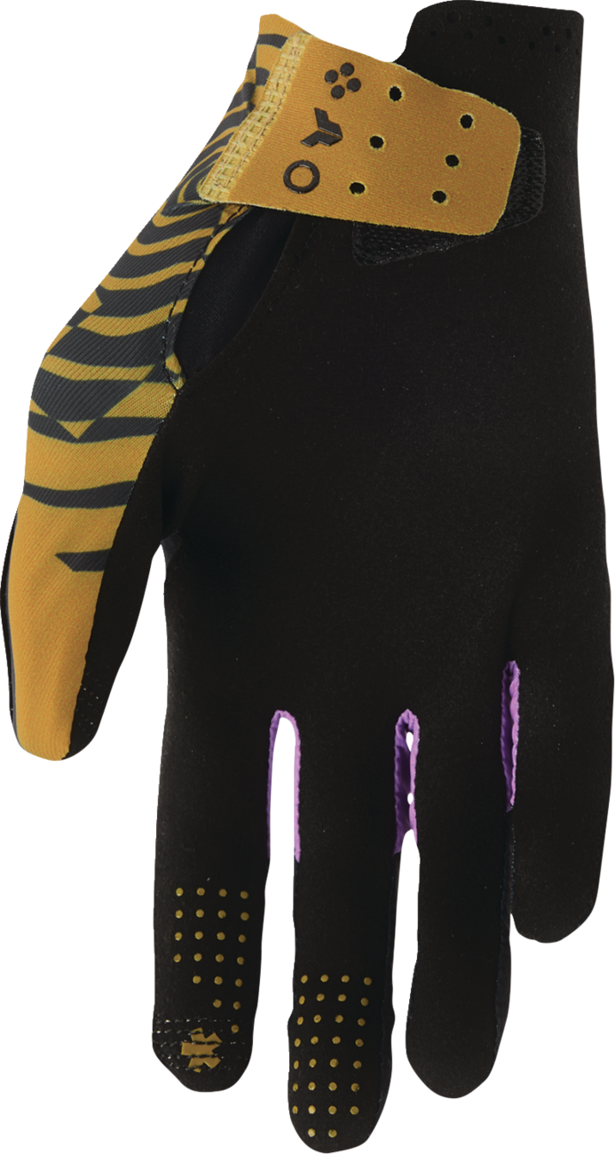 THOR Sportmode Mind Control Gloves 3330-8572 Black and Caramel, 2XL