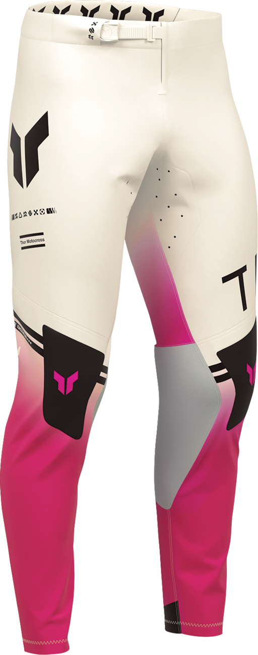 THOR Sportmode Geo Pants - Vintage White/Pink, US 33 - Part Number 2901-12828