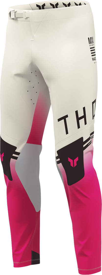 THOR Sportmode Geo Pants - Vintage White/Pink, US 33 - Part Number 2901-12828