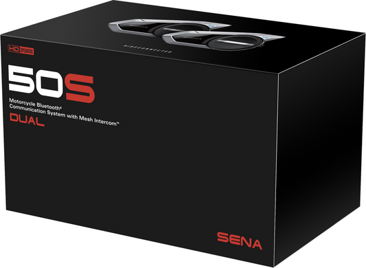 Sena 50S HD Bluetooth Communication System Sound by Harman Kardon Dual