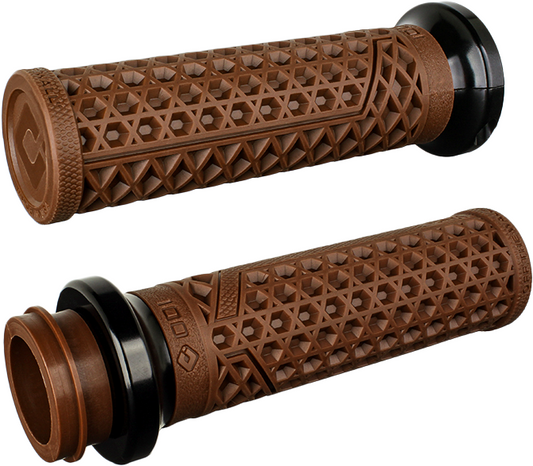 ODI Vans Signature V-Twin 1" Lock-On Cable Grips Brown/ Black V31VHCWN-B