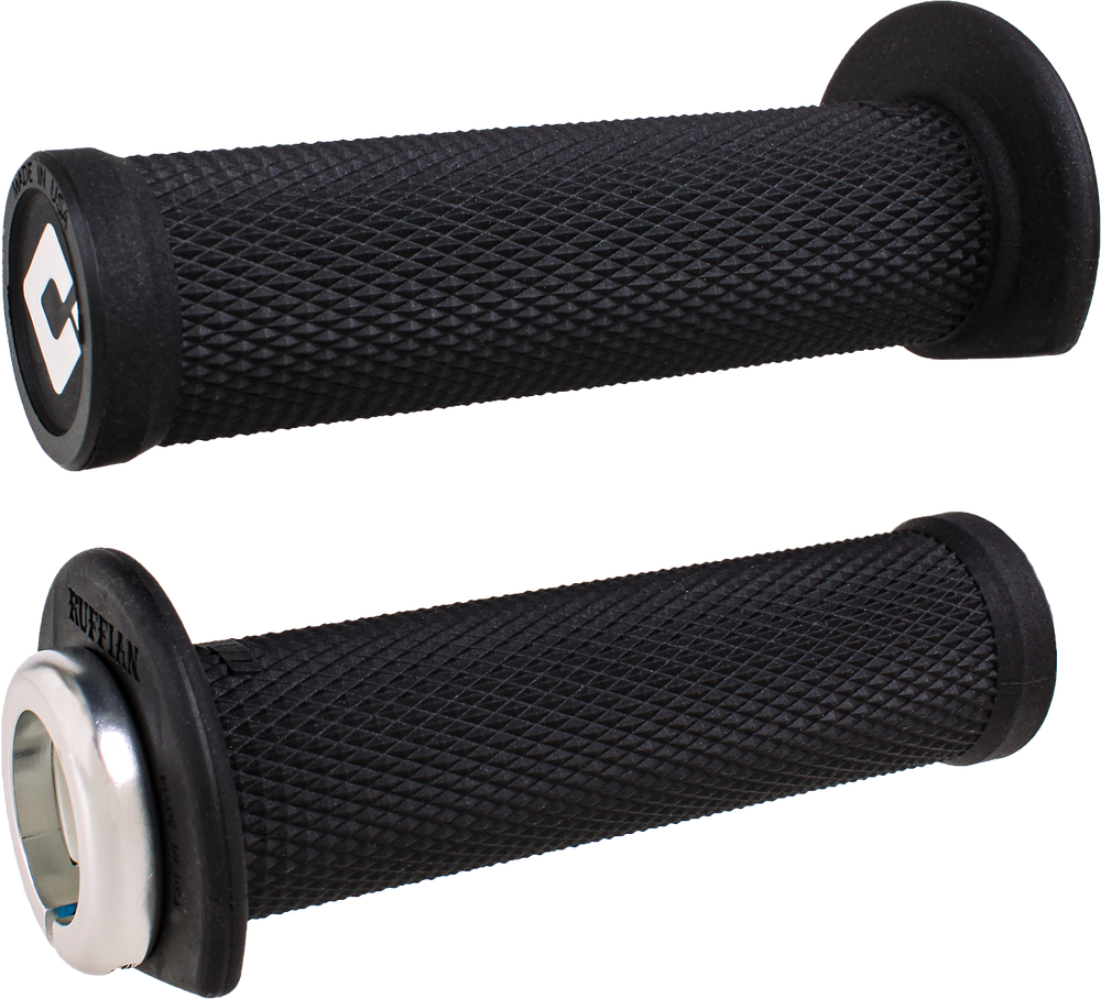 Odi Ruffian Lockon Grips 125mm Black Silver