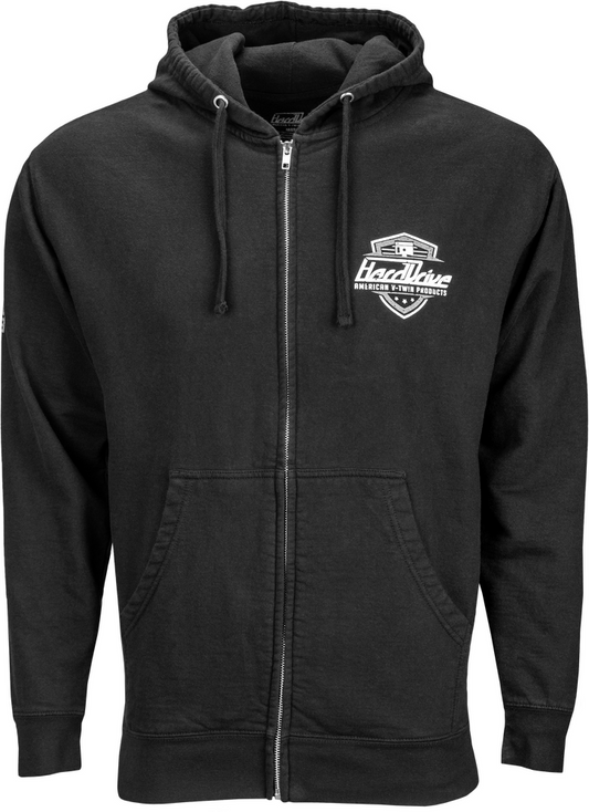 Hard Drive Zip Up Hoodie Black 3XL