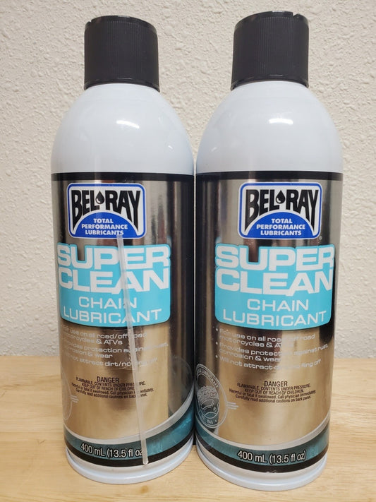 Bel-Ray Super Clean Chain Lube 400ml  2-Pack 99470-A400W