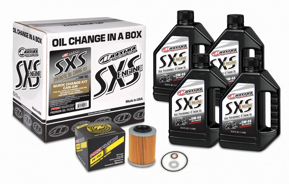 Maxima Synthetic 5W-40 Oil Kit 2016-24 Maverick All Models 90-469013-CA