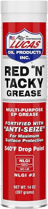 Lucas Oil Red 'N' Tacky Grease - 14 Oz Cartridge 10005-30