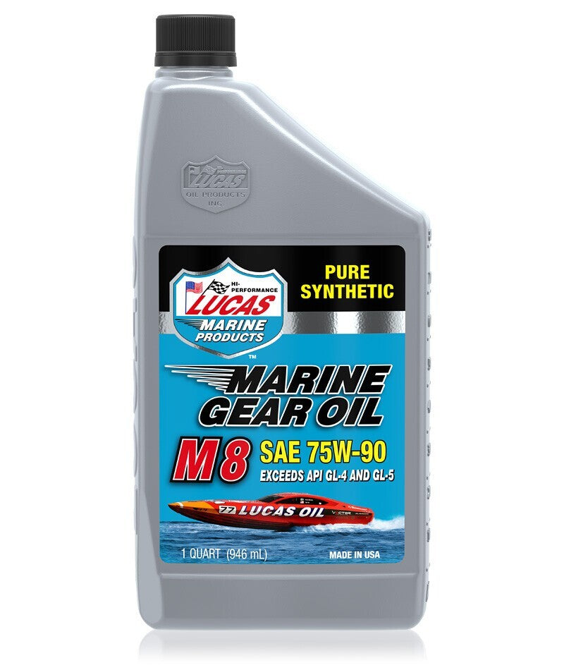 Lucas Lucas Pure Synthetic Marine M8 75W90 Gear Oil 1qt. 10652