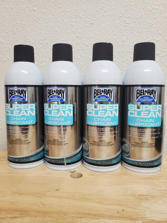 Bel-Ray Super Clean Chain Lube 400ml  4-Pack 99470-A400W