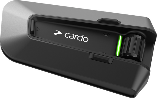 Cardo PACKTALK Edge Motorcycle Bluetooth Comm Headset Intercom - Black, 2pk