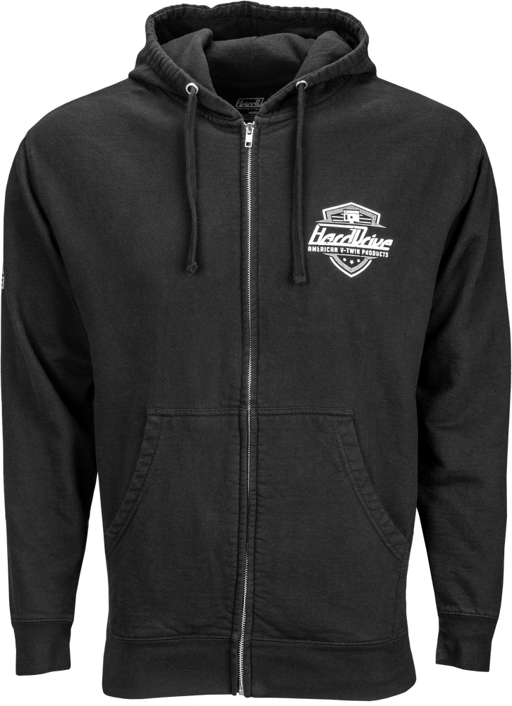 Hard Drive Zip Up Hoodie Black 2XL