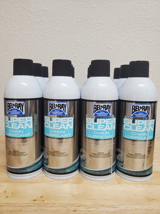 Bel-Ray Super Clean Chain Lube 400ml  12-Pack 99470-A400W
