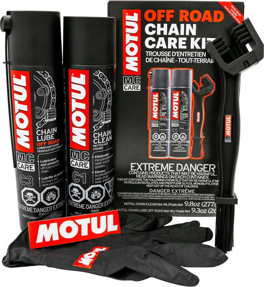 Motul Chain Care Kit Off-Road-Chain Clean and Chain Lube 109788