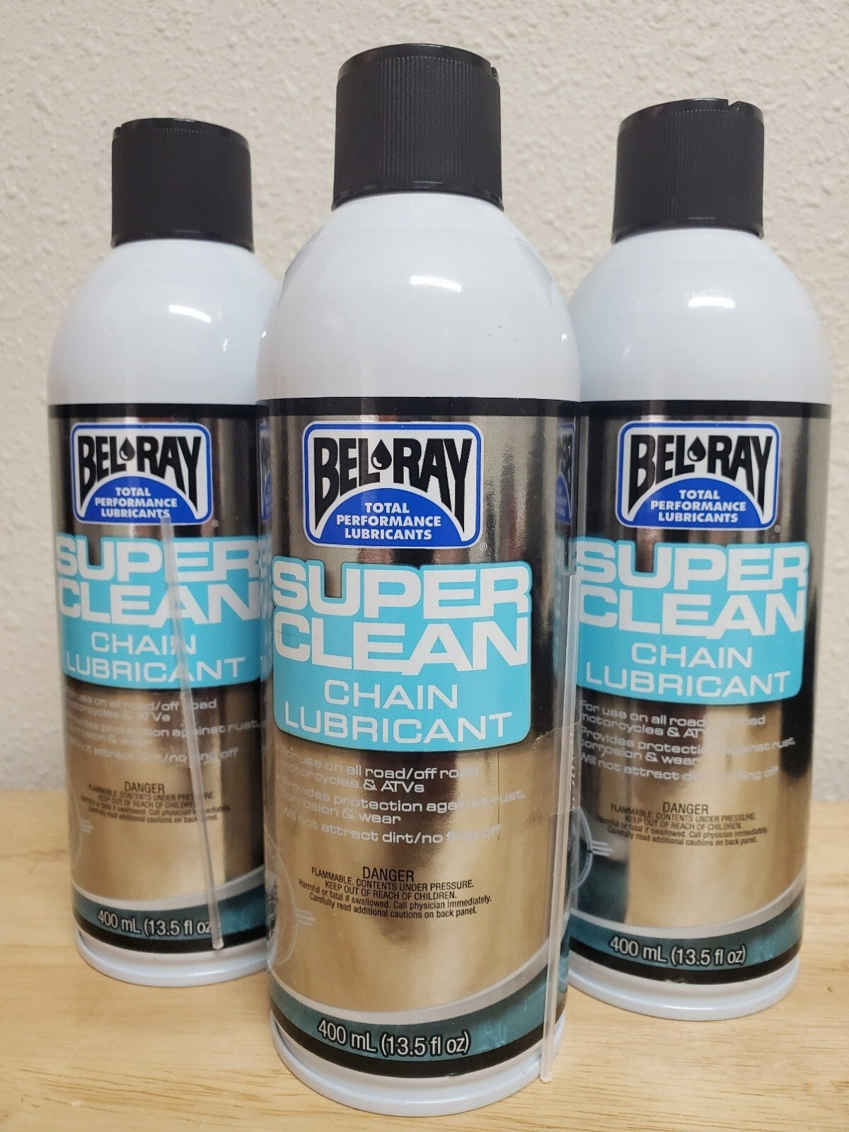 Bel-Ray Super Clean Chain Lube 400ml  3-Pack 99470-A400W