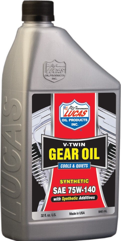 Lucas V-Twin Synthetic 75W 140 Gear Oil 1qt. 10791