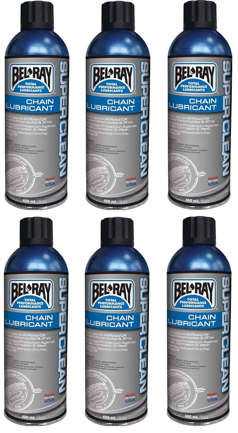 Bel-Ray Super Clean Chain Lube 400ml 6-Pack 99470-A400W