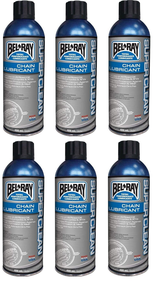 Bel-Ray Super Clean Chain Lube 400ml 6-Pack 99470-A400W