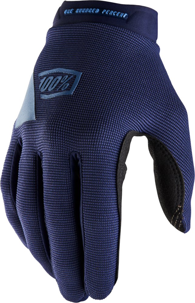 100% RIDECAMP Womens Motocross Gloves Navy Slate Blue Sm