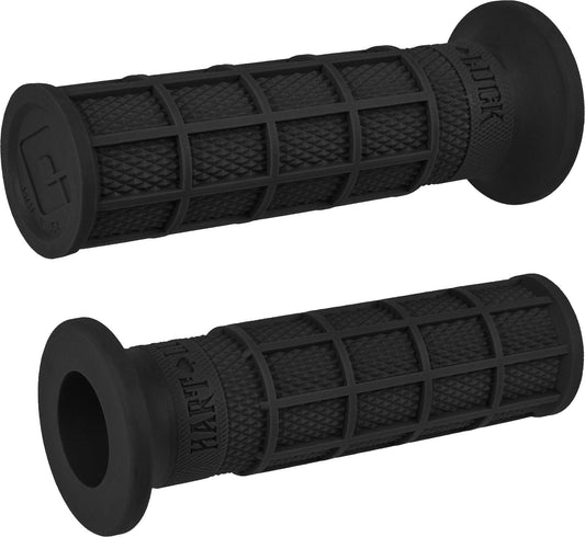 ODI Hart Luck Full Waffle Black V02FWB Motorcycle Grip for V-Twin Motorcycles