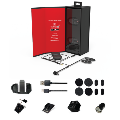 UCLEAR Motion HDX-V Dual Kit Helmet Audio System with Crash Detection and Long Battery Life