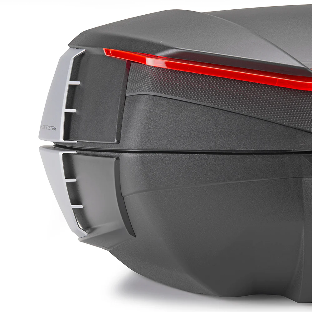 GIVI V49N Air Monokey Top Case 49L – Aerodynamic Motorcycle Luggage in Black and Silver