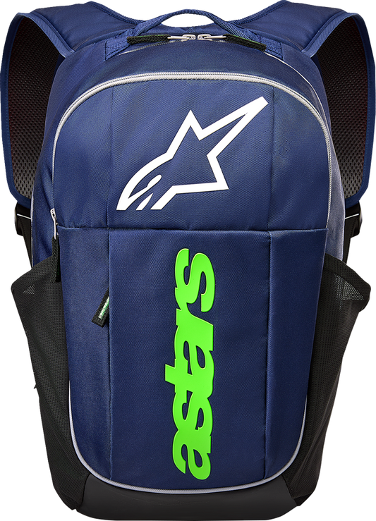 Alpinestars GFX Backpack - Navy/Green, Part No. 1216-91550-7261