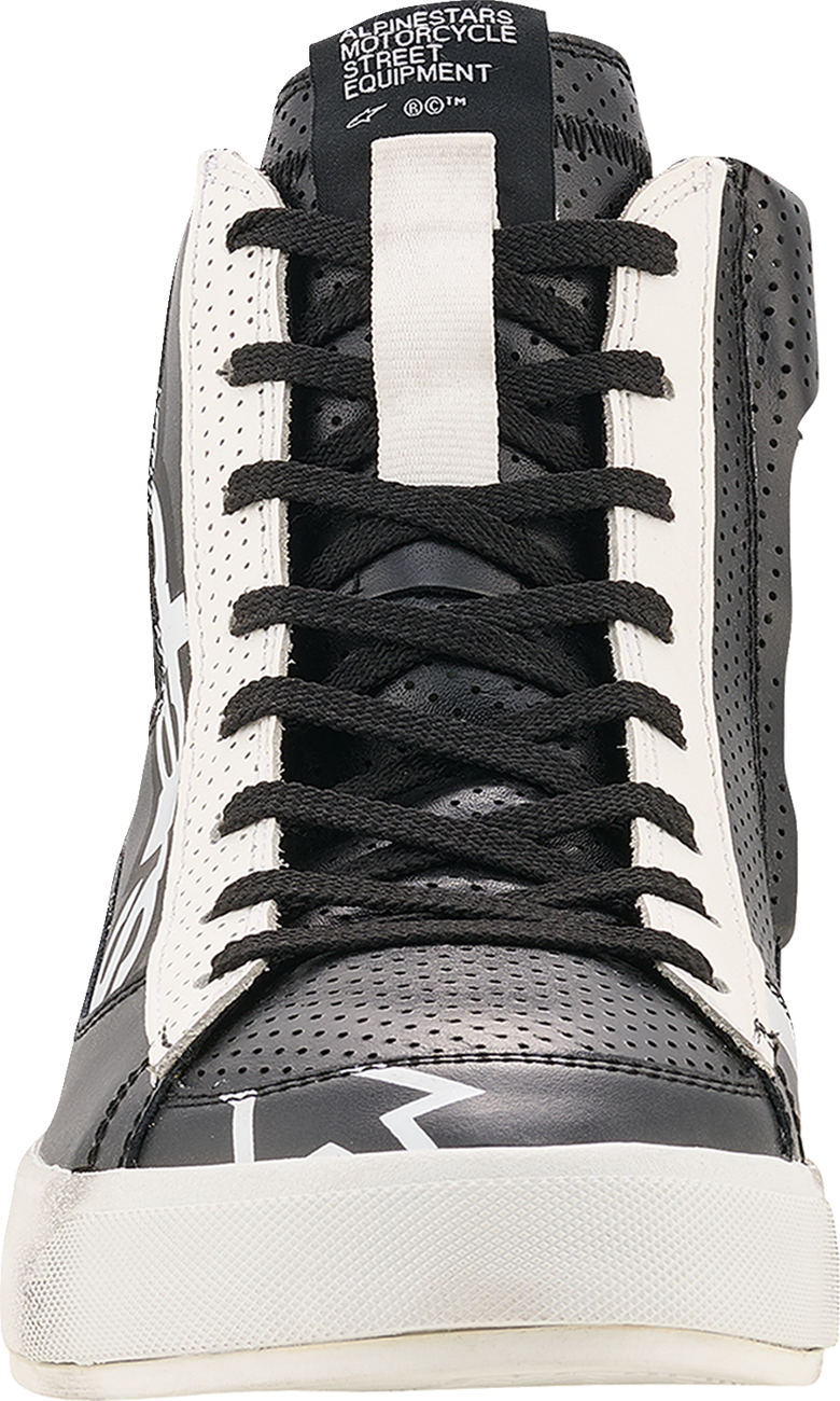 Alpinestars Stated Flair Shoes Black/White US 12 – Advanced Urban Motorcycle Footwear with Comfort and Protection