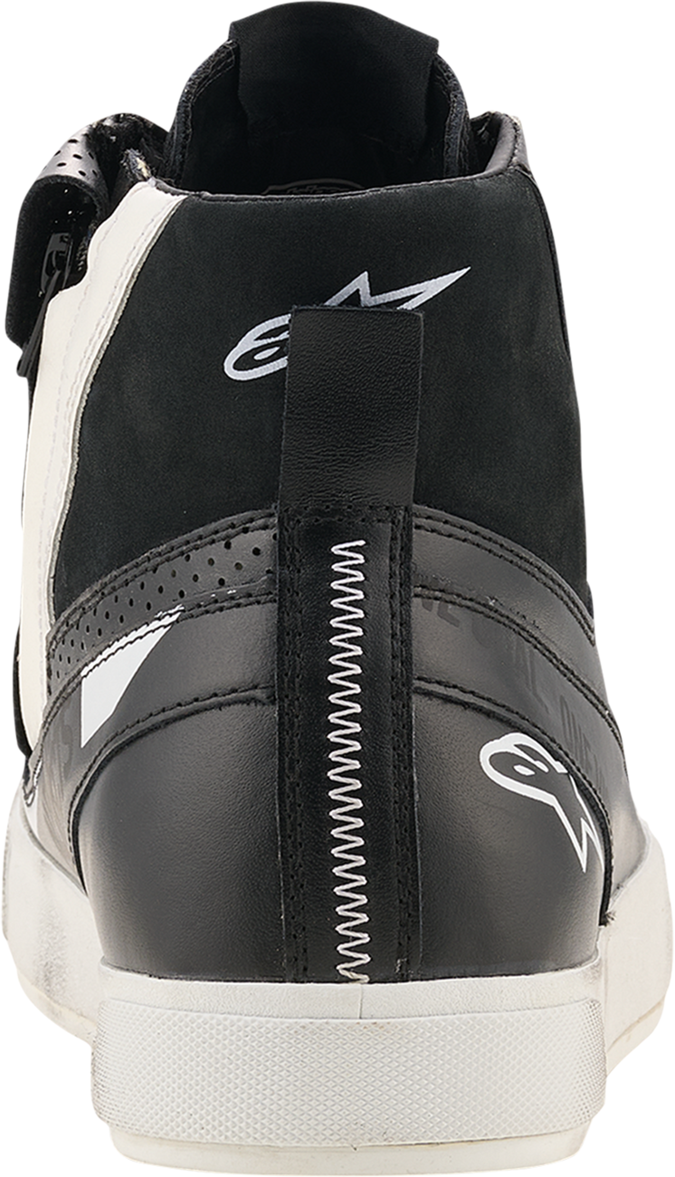 Alpinestars Stated Flair Shoes Black/White US 12 – Advanced Urban Motorcycle Footwear with Comfort and Protection