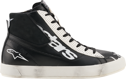 Alpinestars Stated Flair Shoes Black/White US 12 – Advanced Urban Motorcycle Footwear with Comfort and Protection