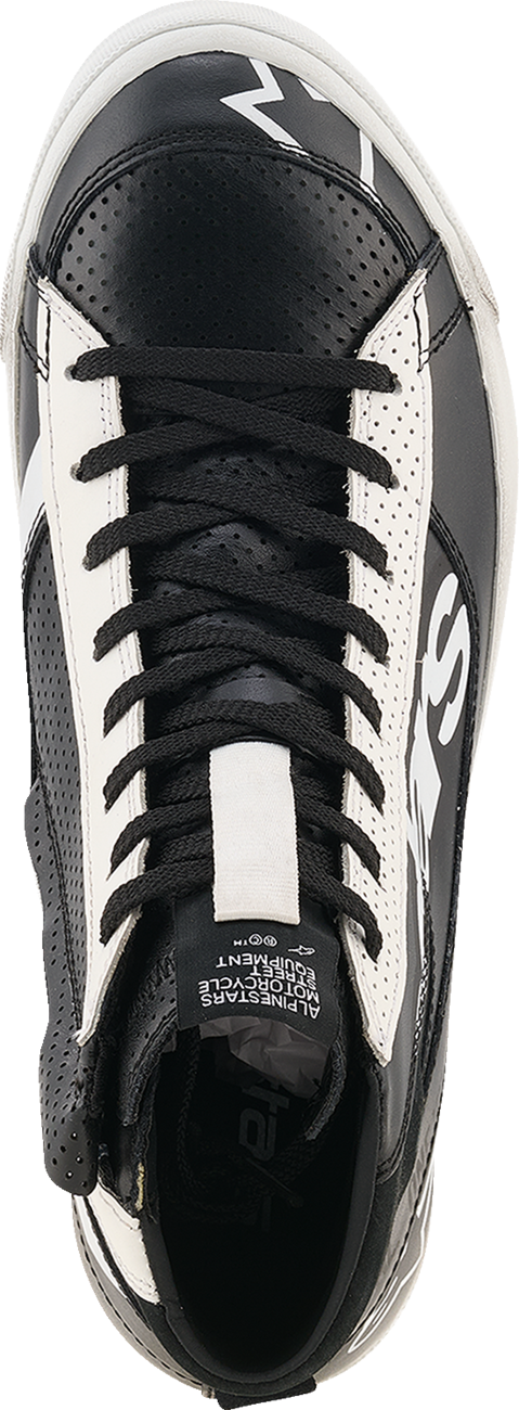 Alpinestars Stated Flair Shoes Black/White US 12 – Advanced Urban Motorcycle Footwear with Comfort and Protection