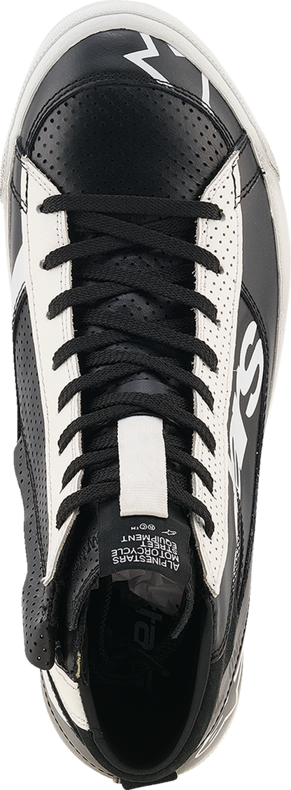Alpinestars Stated Flair Shoes Black/White US 12 – Advanced Urban Motorcycle Footwear with Comfort and Protection