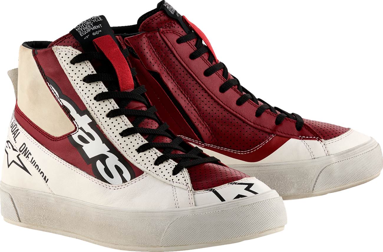 Alpinestars Stella Stated Flair Women's Street and Cycling Shoes – White and Rio Red, US Size 10