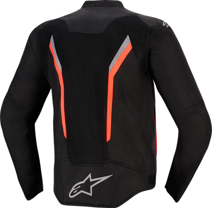 Alpinestars AST v3 Air Jacket - Black/Dark Gray/Red Fluo - 4XL (Part #3300426-1051-4XL)