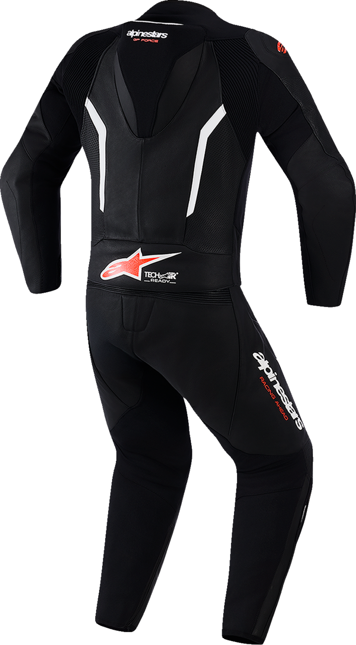 Alpinestars GP Force v2 2-Piece Leather Suit - Black, White & Red Fluo - US 40 / EU 50 (Part Number 3160126-1231-50)