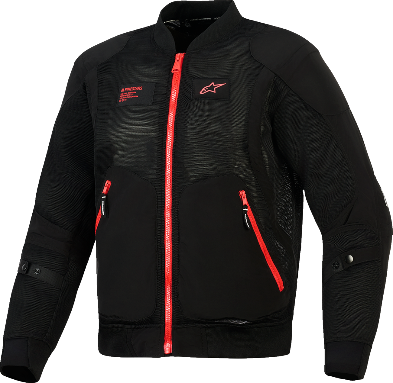 Alpinestars Flight Air Jacket - Black and Bright Red, Medium