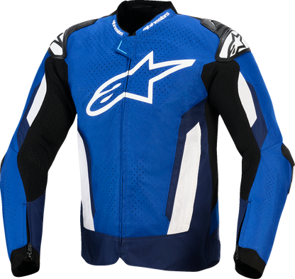 Alpinestars T-GP Air Jacket - Bright Blue, Navy, and White for Racing Performance - Part 3300626-7329-S